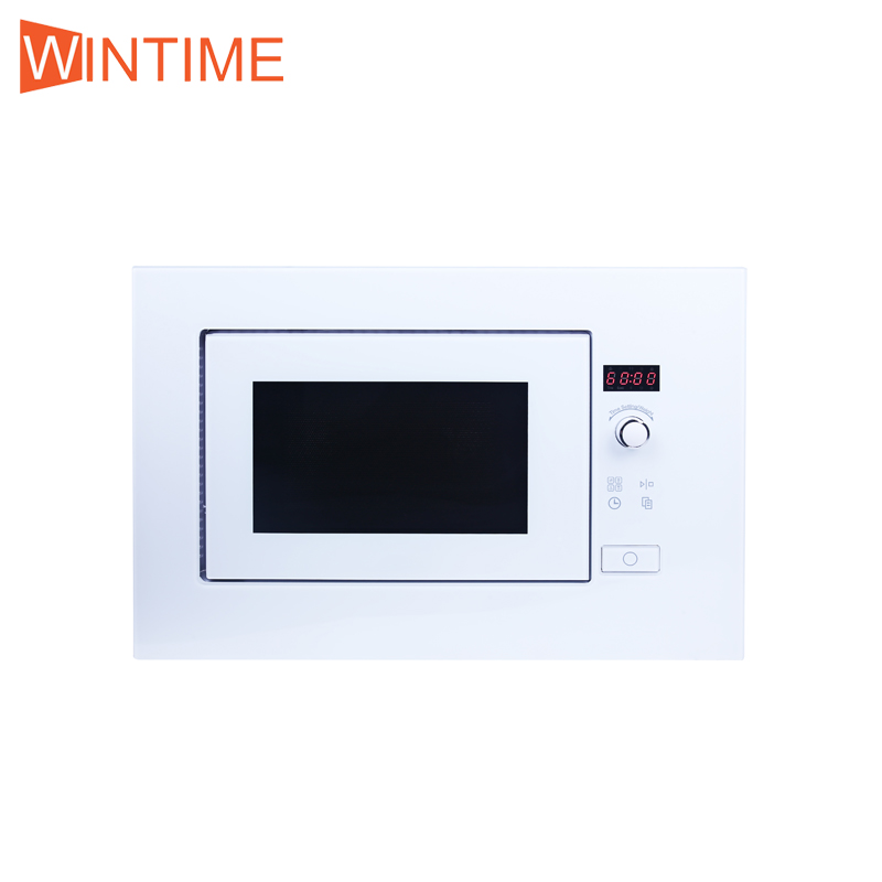 20L built-in microwave oven white glass